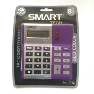 Calculadora de Escritorio Mediana de 8 Dígitos Metal Duo Smartech 14112