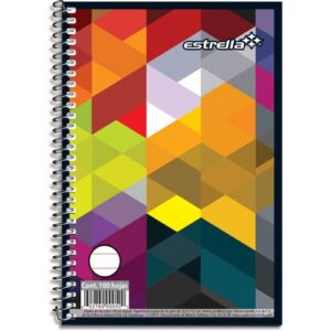 Libreta de Apuntes de 1-8 Espiral C100 Hojas Estrella